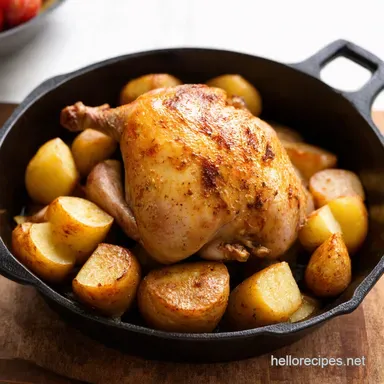 Easy Roasted Chicken Potatoes My Cozy Sunday Roast Recipe Card
