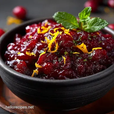 Cranberry Sauce: Best Ever Spiced Homemade Recipe with Fresh Orange Zest Recipe Card