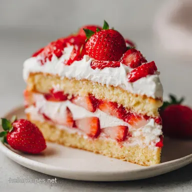 Easy Strawberry Cake Recipe: A Moist 50-Minute Dessert for 12