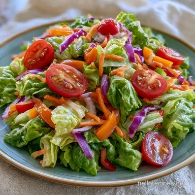 Easy Vegetable Side Salad in 15 Minutes Recipe Card