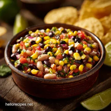 Cowboy Caviar The Zesty NoCook Dip Recipe Ready in 20 Mins Recipe Card