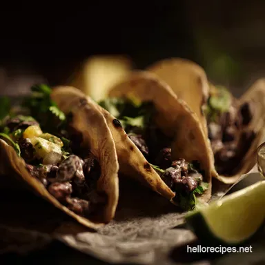 Exploding Vegan Tacos: Smoky Chipotle Black Bean Magic! Recipe Card