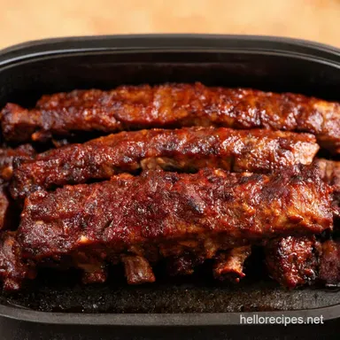 FallOffTheBone slow cooker bbq ribs So Easy