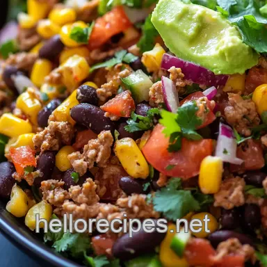 Fiesta Taco Salad Recipe: Crowd-Pleasing & Easy! Recipe Card