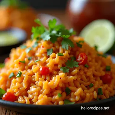 Quick Zesty Mexican Rice Fiesta in a Flash Recipe Card