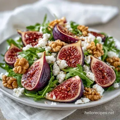 Fig and Goat Cheese Salad in 30 Minutes Recipe Card