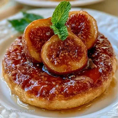 Fig Tarte Tatin for 6 Servings Recipe Card