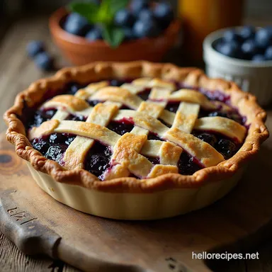 The Quintessential Deep Summer Blueberry Pie Recipe Recipe Card