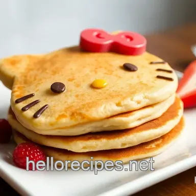 Delightful Flip Cinnamon Hello Kitty Pancakes: A Fun Breakfast Treat!