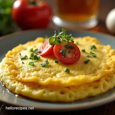 The Best Fluffy Homemade Omelet Recipe in Under 10 Minutes Recipe Card