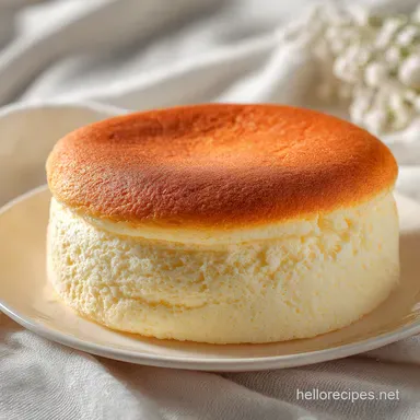 Fluffy Jiggly Japanese Cheesecake for 8 Servings