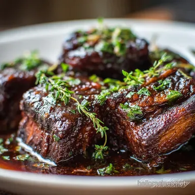 Sunday Best Deep Red Wine Braised Short Ribs Dutch Oven Recipe