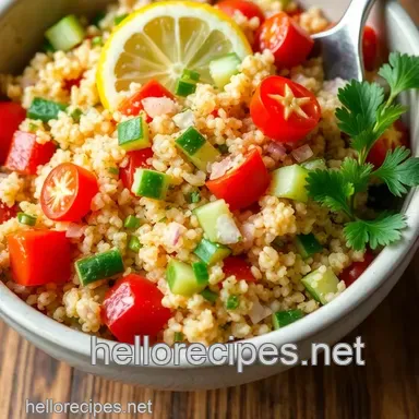 My Wholesome Fresh Quinoa Salad: Zesty Lemon Delight for Summer Bliss Recipe Card
