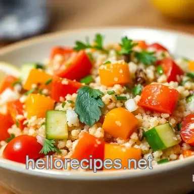 My Wholesome Fresh Quinoa Salad: Zesty Lemon Delight for Summer Bliss