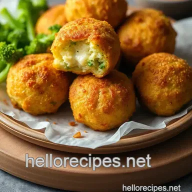 Easy Fried Broccoli Cheese Balls - Crispy Snack for All Occasions Recipe Card