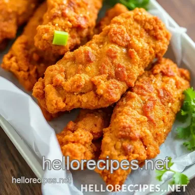 My Family's Favorite Fried Chicken Tenders with Crispy Flavor: Easy and Delicious! Recipe Card