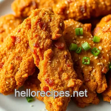 My Family's Favorite Fried Chicken Tenders with Crispy Flavor: Easy and Delicious! Recipe Card
