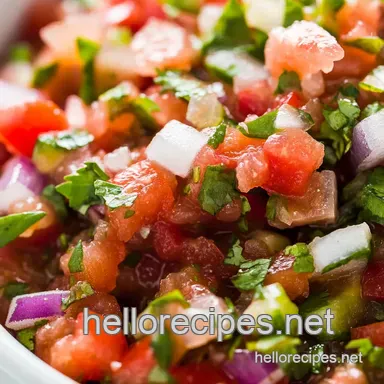 Garden-Fresh Fiesta Salsa Recipe: Restaurant-Style at Home! Recipe Card