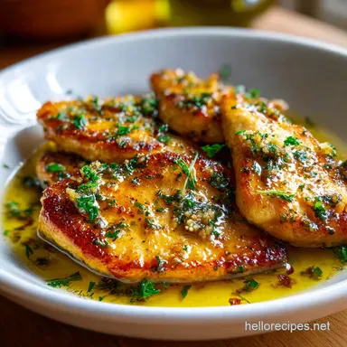 Garlic Butter Chicken Cutlets in 25 Min Recipe Card