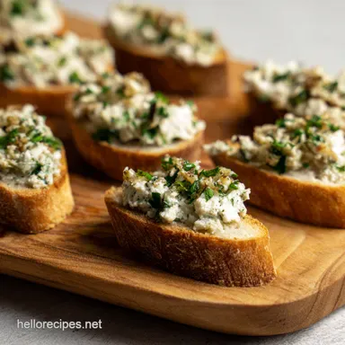 Garlic Herb Crostini My Secret for Toppings Recipe Card