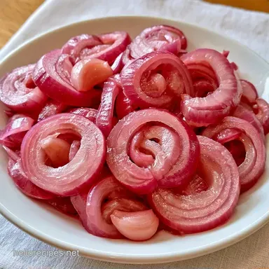 Garlic Onion Pickles in 20 Minutes Recipe Card
