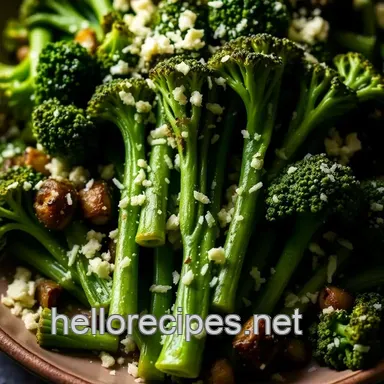 Garlic Parmesan Broccolini Recipe: Quick, Crispy & Easy! Recipe Card