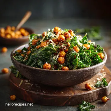 Garlicky Kale Salad with Crispy Chickpeas: Maximum Crunch in 40 Minutes
