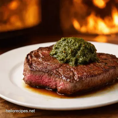 Steak and Chimichurri My Secret to Argentinian BBQ at Home Recipe Card