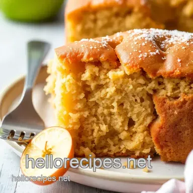 German Applesauce Cake: The Ultimate Moist Comfort Food Delight! Recipe Card