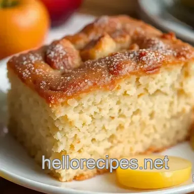 German Applesauce Cake: The Ultimate Moist Comfort Food Delight! Recipe Card