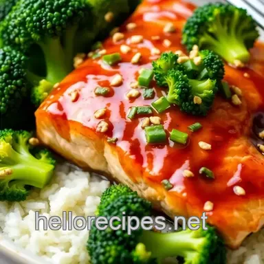 Quick & Delicious Glazed Salmon with Ginger & Veggies | 30 Min Recipe Card