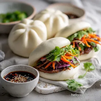 Gluten-Free Bao Buns Recipe for 10 Buns Recipe Card