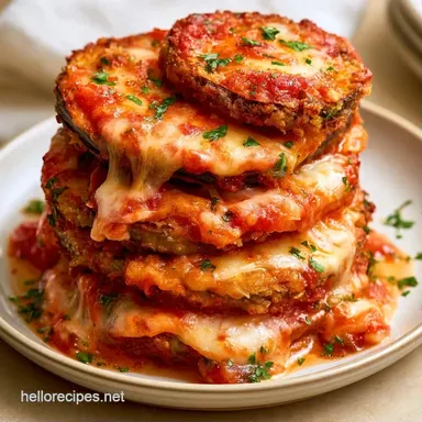 Crispy Eggplant Parmesan Recipe Card