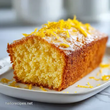 Lemon Yogurt Cake with Almond Flour Recipe Card
