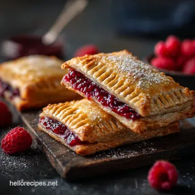 Gluten Free Pop Tarts: Artisan Raspberry Tarts with Flaky Pastry Recipe Card
