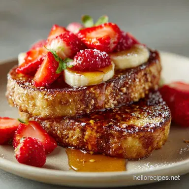 The GoldenCrusted Vegan French Toast Recipe Proper 30Minute Brunch Recipe Card