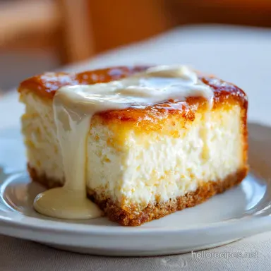 Gooey Butter Cake III for 12 Servings Recipe Card