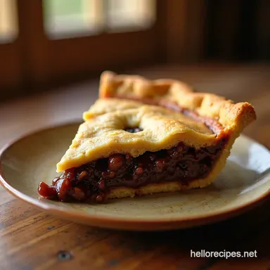 Easy Gooey Chocolate Chip Pie Recipe Buttery Rich Recipe Card