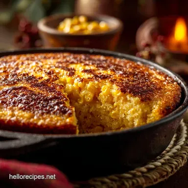Grandmothers Corn Pudding: The Ultra-Creamy Old Fashioned Holiday Side Recipe Card
