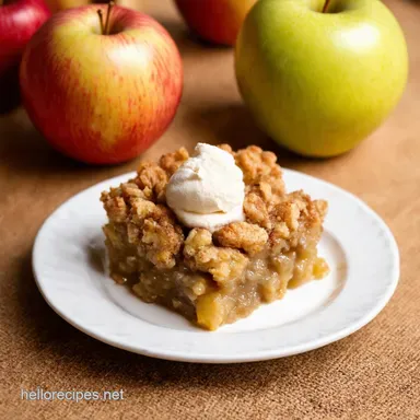 Grandmas easy apple crisp recipe A Hug in Dessert Form Recipe Card