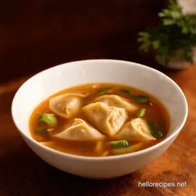 Ultimate Homemade Wonton Soup Recipe Grandmas Comfort Recipe Card
