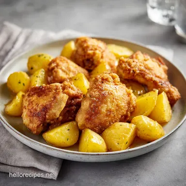 Greek Lemon Chicken with Potatoes Recipe Card