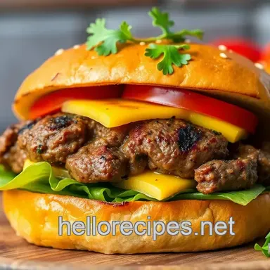 Ultimate Grilled Beef Burger - Quick &amp Delicious Treat: 5 Flavorful Secrets!