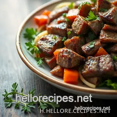 How to Make My Favorite Grilled Beef Salad with Fresh Herbs Recipe Card