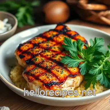 My Grandmother's Grilled Chicken with Fresh Herbs - 30 Mins: The Easy Way to Flavorful Perfection! Recipe Card