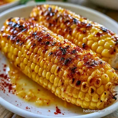 Grilled Corn On The Cob with Garlic Lime Recipe Card