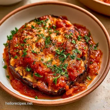 Grilled Parmesan Eggplant for 4 Servings Recipe Card