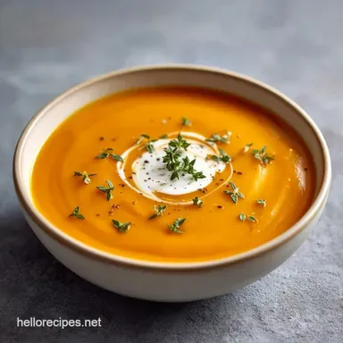 Harvest Roasted Root Soup for 5 Servings Recipe Card