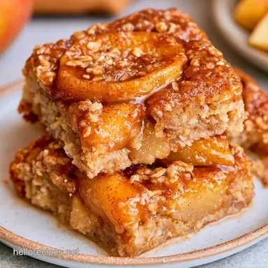 Healthy Apple Breakfast Bars: Meal Prep Recipe Card
