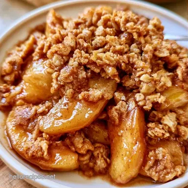 Healthy Apple Crisp Recipe Card